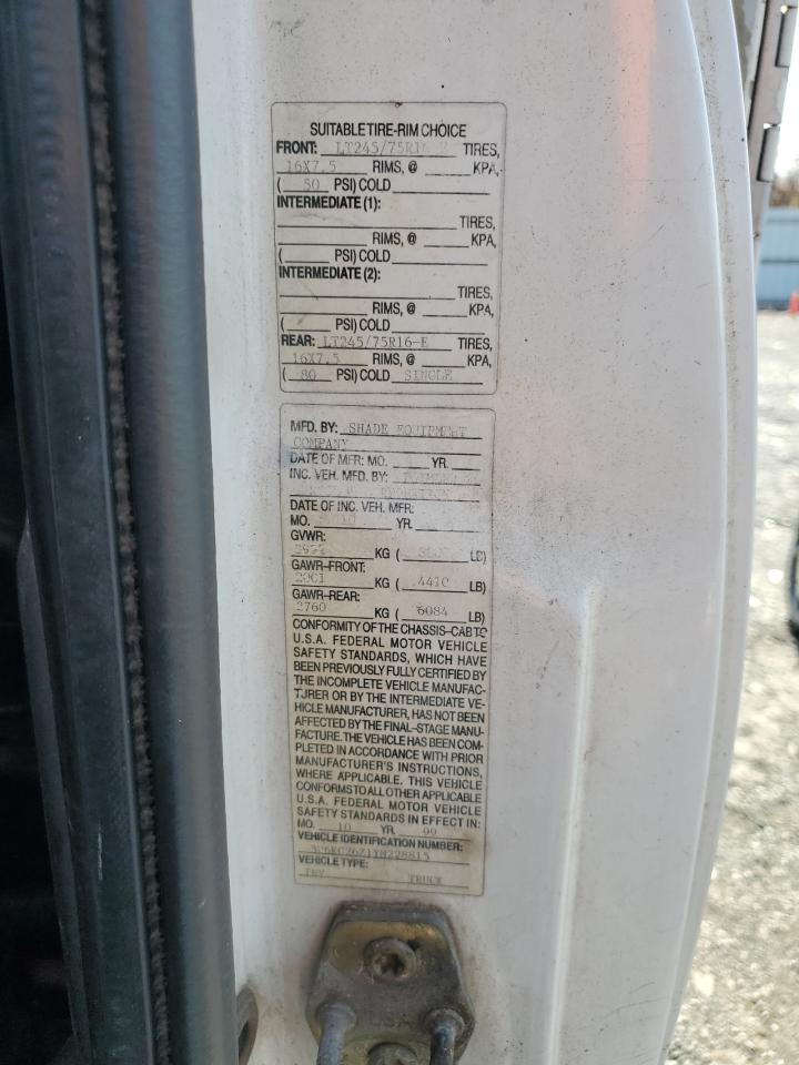 2000 Ram 2500 Utility / Service Truck VIN: 3B6KC26Z1YM228815 Lot: 90369885