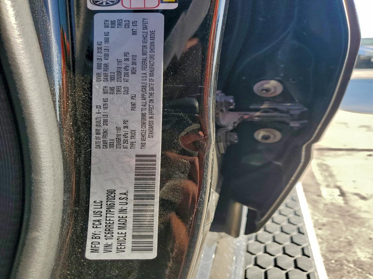 2023 Ram 1500 Big Horn/Lone Star VIN: 1C6RREFT7PN670290 Lot: 92992575