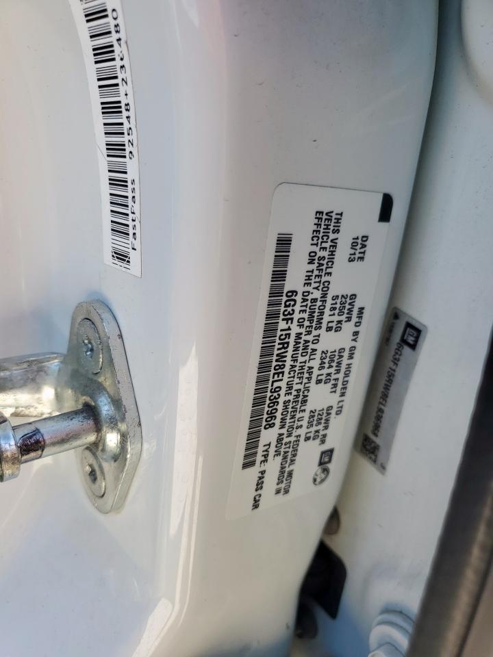 2014 Chevrolet Ss VIN: 6G3F15RW8EL936968 Lot: 90720725