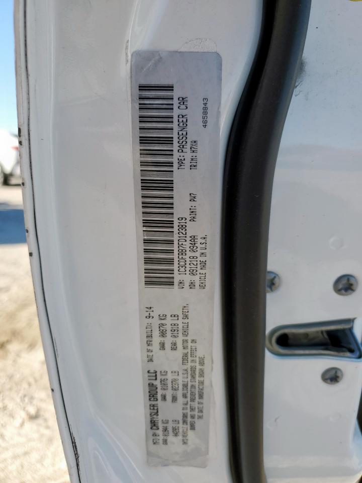 2015 Dodge Dart Sxt VIN: 1C3CDFBB7FD123819 Lot: 91785495