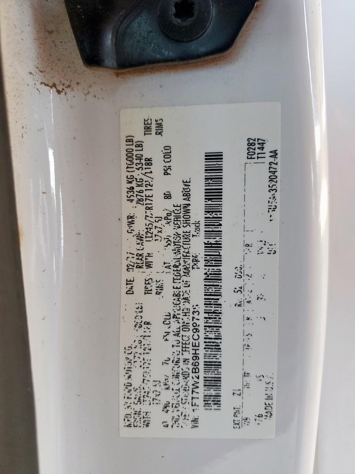 2017 Ford F250 Super Duty VIN: 1FT7W2B69HEC99738 Lot: 91474885