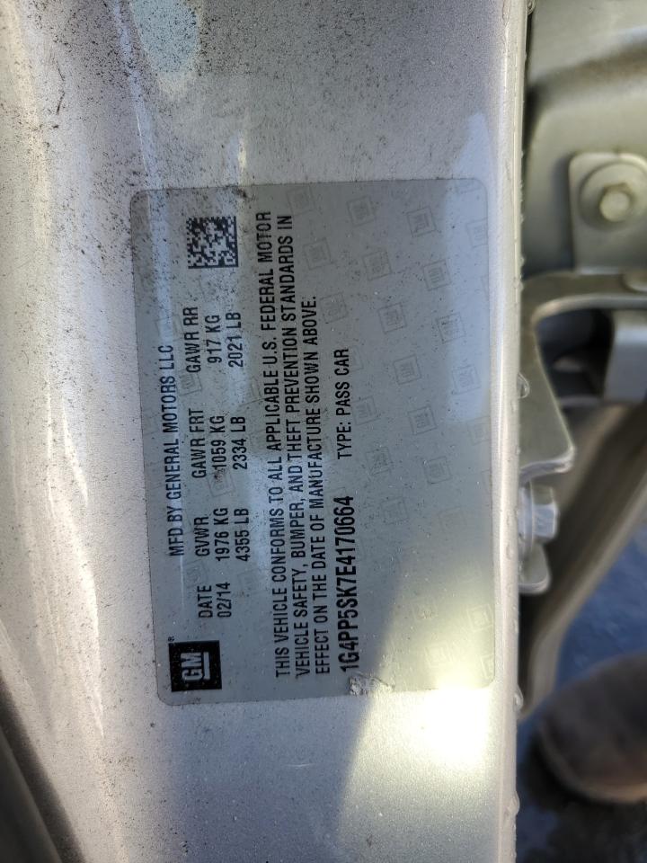 2014 Buick Verano VIN: 1G4PP5SK7E4170664 Lot: 93016215