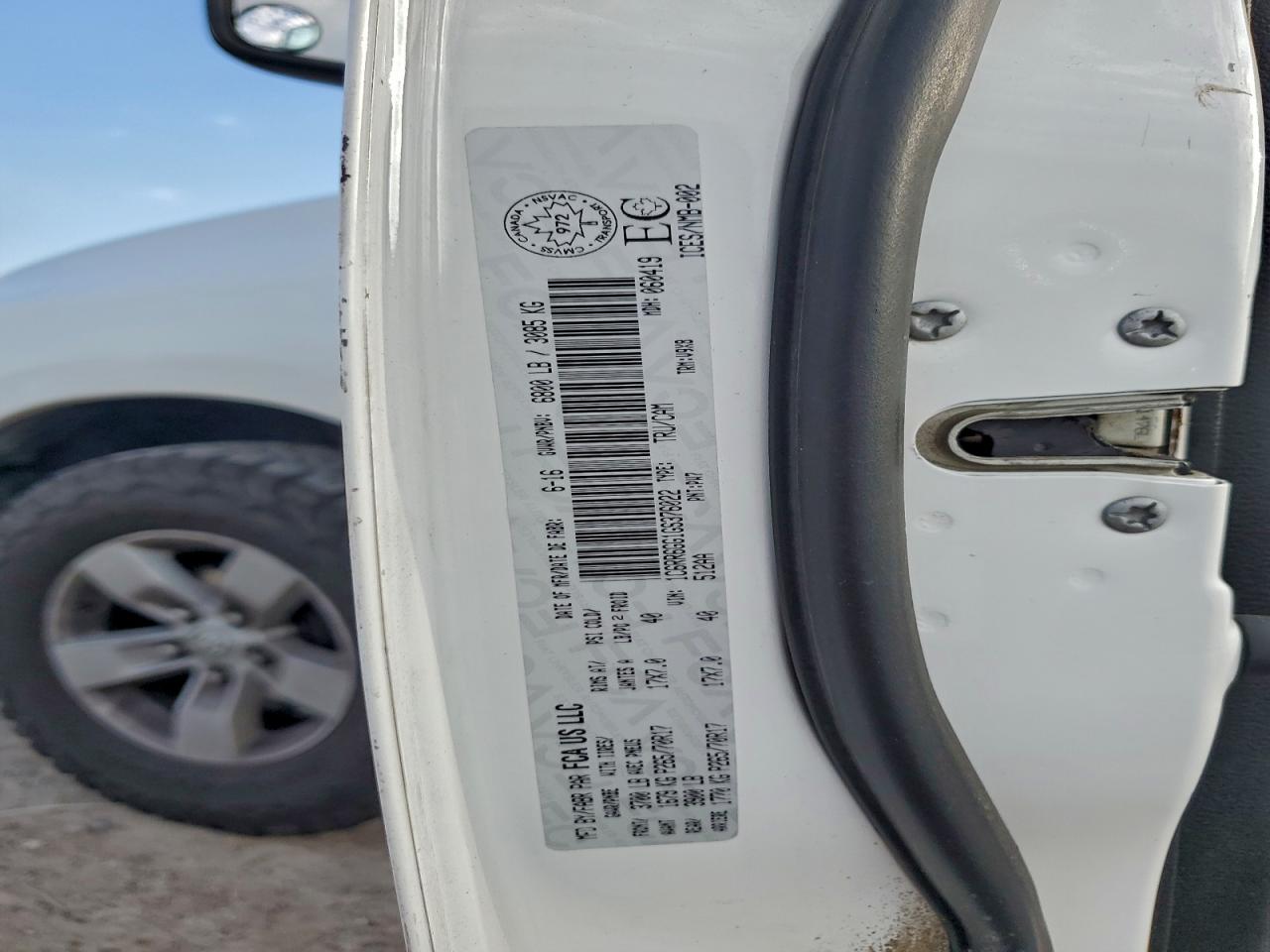 2016 Ram 1500 Slt VIN: 1C6RR6GG1GS376022 Lot: 94294975