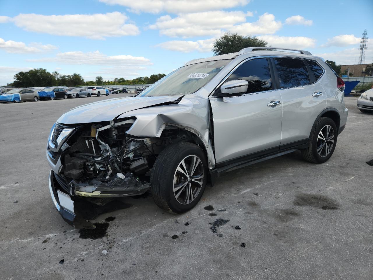 2020 NISSAN ROGUE SILVER VIN: JN8AT2MT1LW014555
