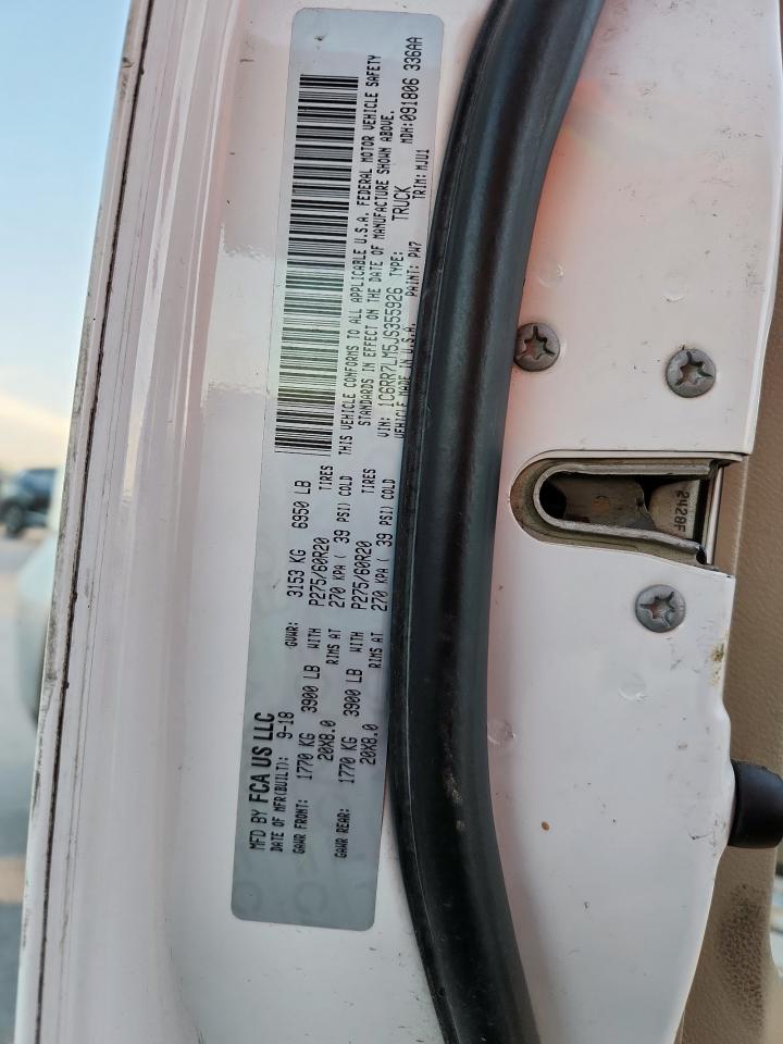 2018 Ram 1500 Lonestar VIN: 1C6RR7LM5JS355926 Lot: 92375965