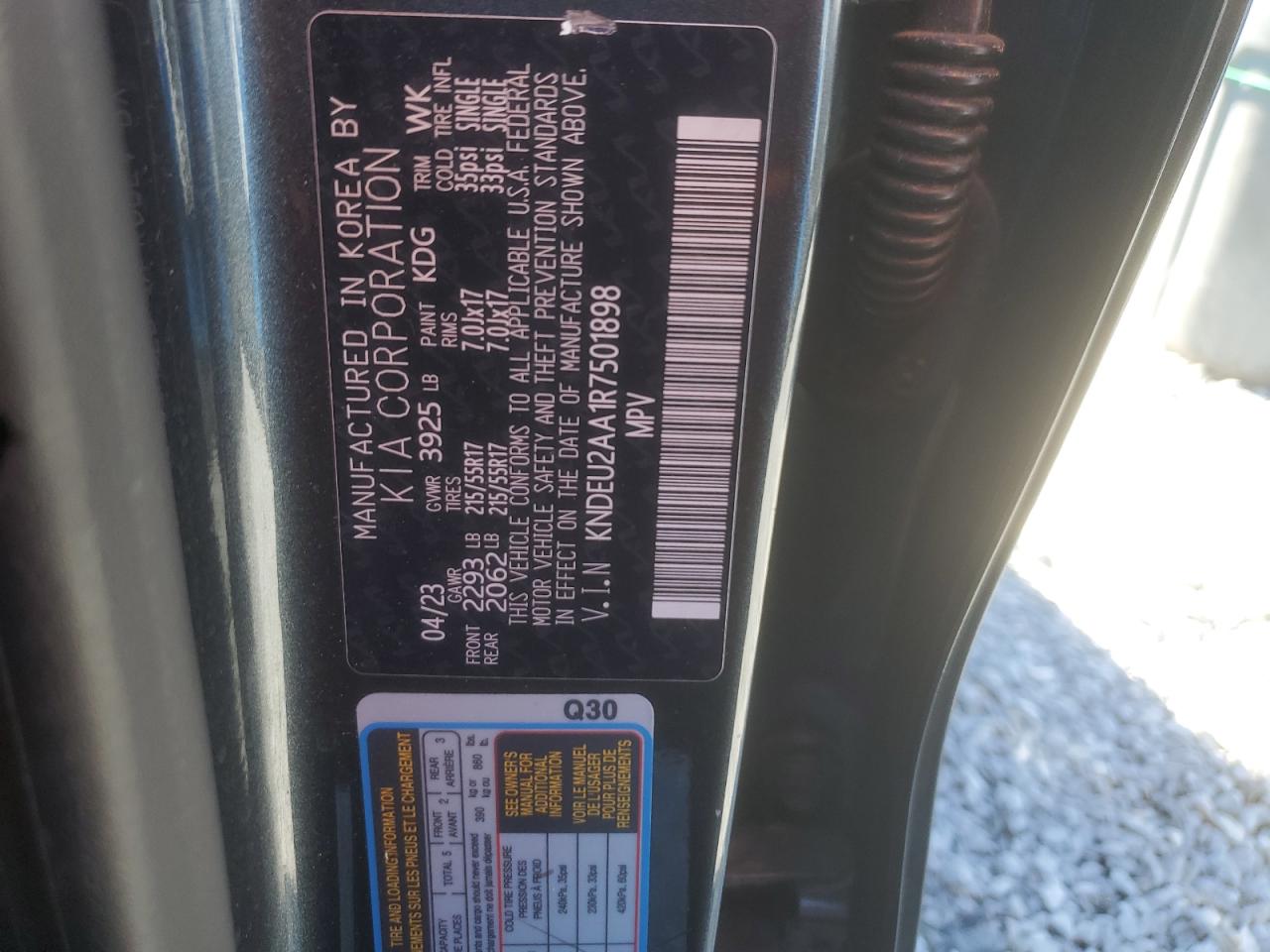 2024 Kia Seltos S VIN: KNDEU2AA1R7501898 Lot: 91336095