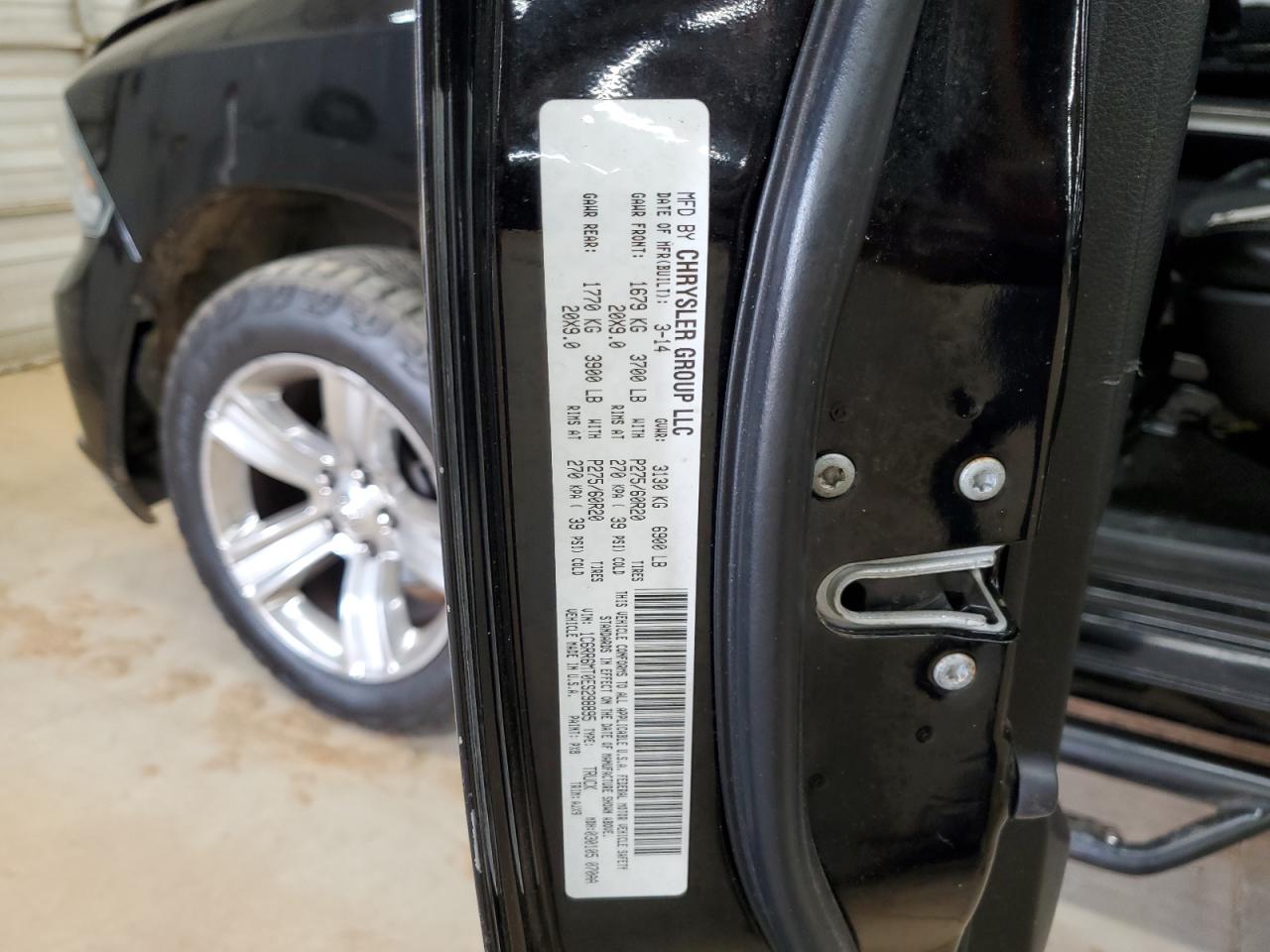 2014 Ram 1500 Sport VIN: 1C6RR6MT0ES298895 Lot: 91854275