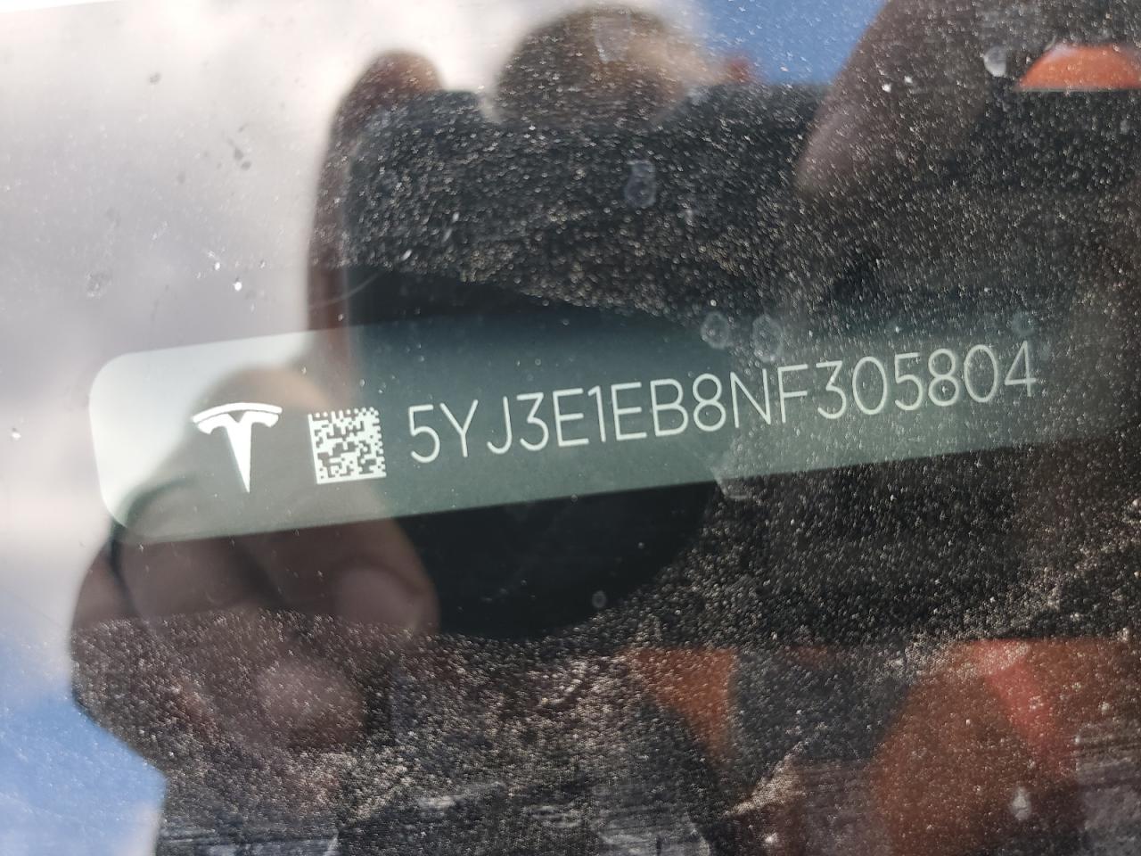 2022 Tesla Model 3 VIN: 5YJ3E1EB8NF305804 Lot: 91711205
