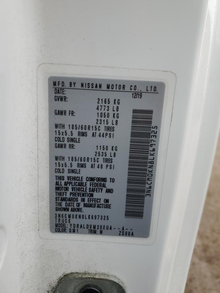 2020 Nissan Nv200 Delivery Van VIN: 3N6CM0KN8LK697325 Lot: 93346475