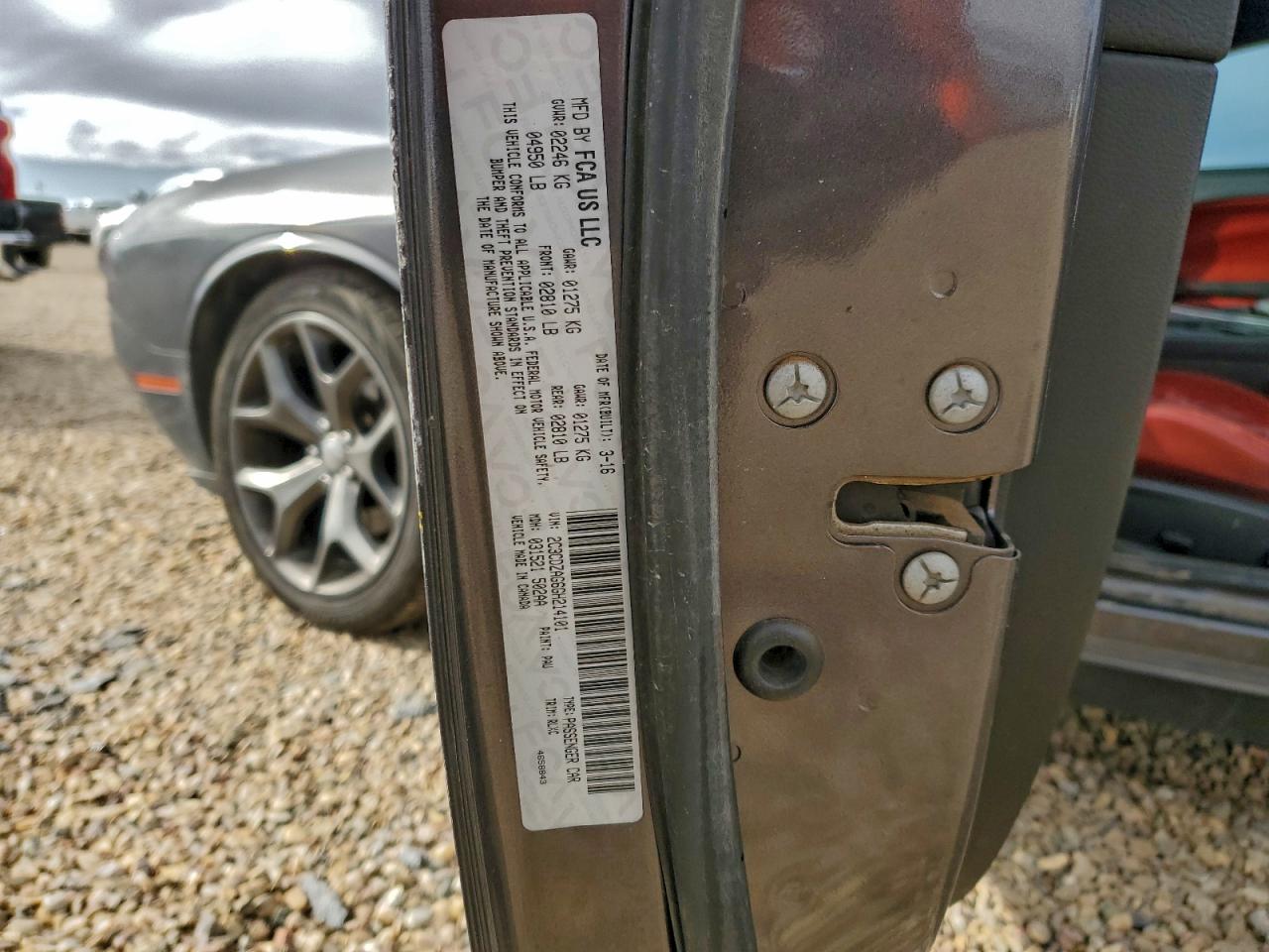 2016 Dodge Challenger Sxt VIN: 2C3CDZAG6GH214101 Lot: 94122775