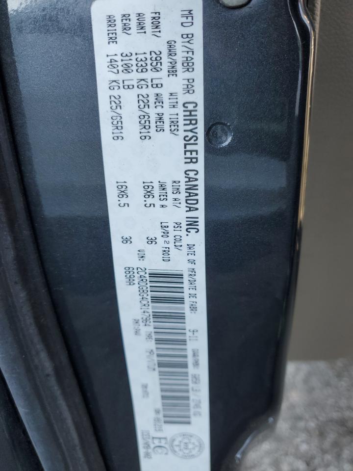 2012 Dodge Grand Caravan Se VIN: 2C4RDGBG4CR147964 Lot: 93503265