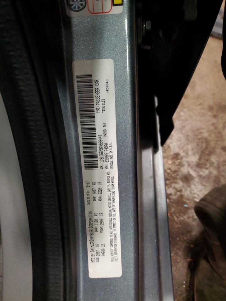 2007 Chrysler Sebring Limited VIN: 1C3LC66M97N596440 Lot: 91205625