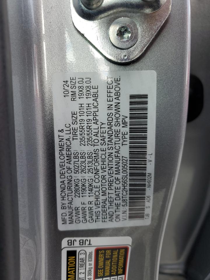 2025 Acura Rdx Technology VIN: 5J8TC2H56SL005027 Lot: 82770965