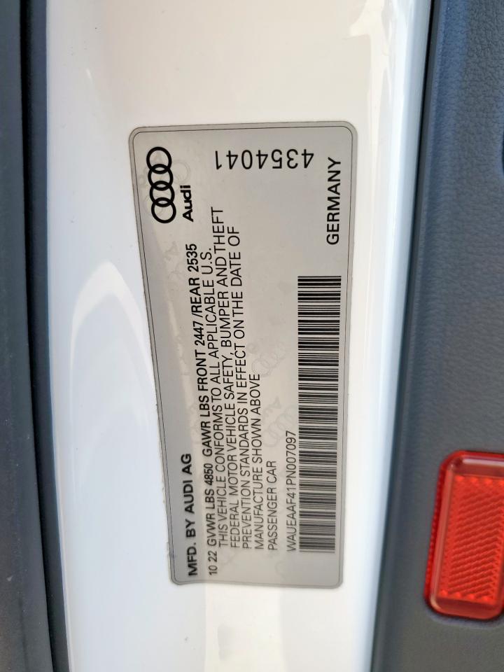 2023 Audi A4 Premium Plus 45 VIN: WAUEAAF41PN007097 Lot: 92995815