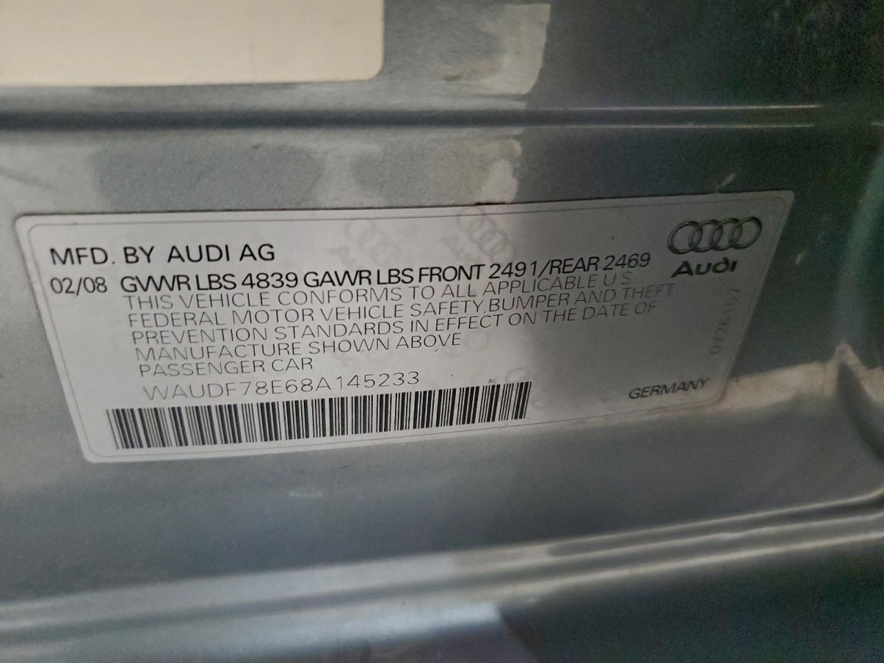 Фото: WAUDF78E68A145233