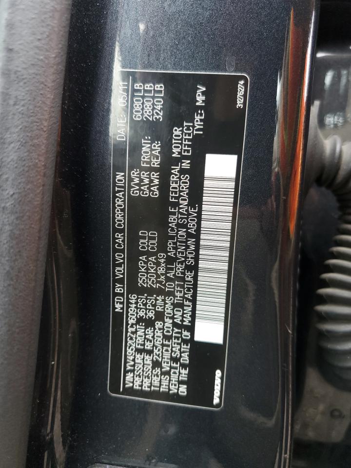 2012 Volvo Xc90 3.2 VIN: YV4952CZ1C1609446 Lot: 92792145