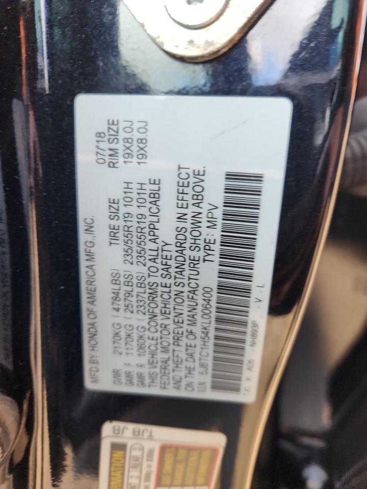 2019 Acura Rdx Technology VIN: 5J8TC1H54KL006400 Lot: 92114555