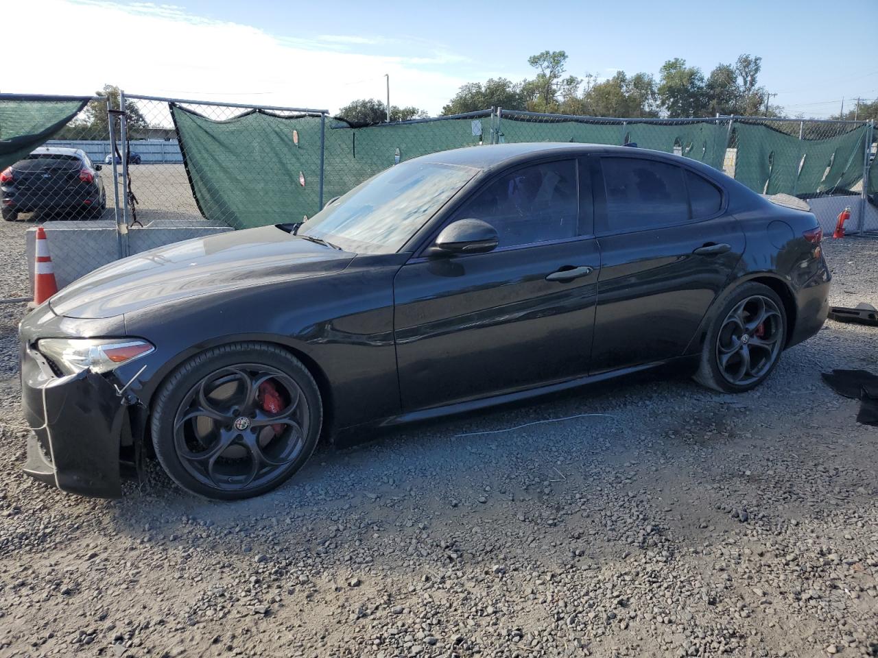 2018 ALFA ROMEO GIULIA BLACK VIN: ZARFAECN0J7577749