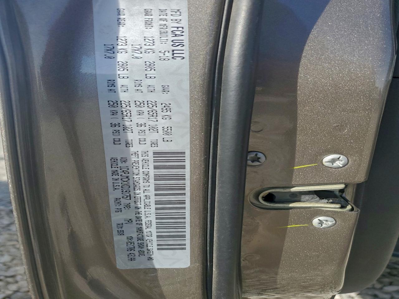 2019 Jeep Cherokee Latitude VIN: 1C4PJMCX1KD191757 Lot: 94210535