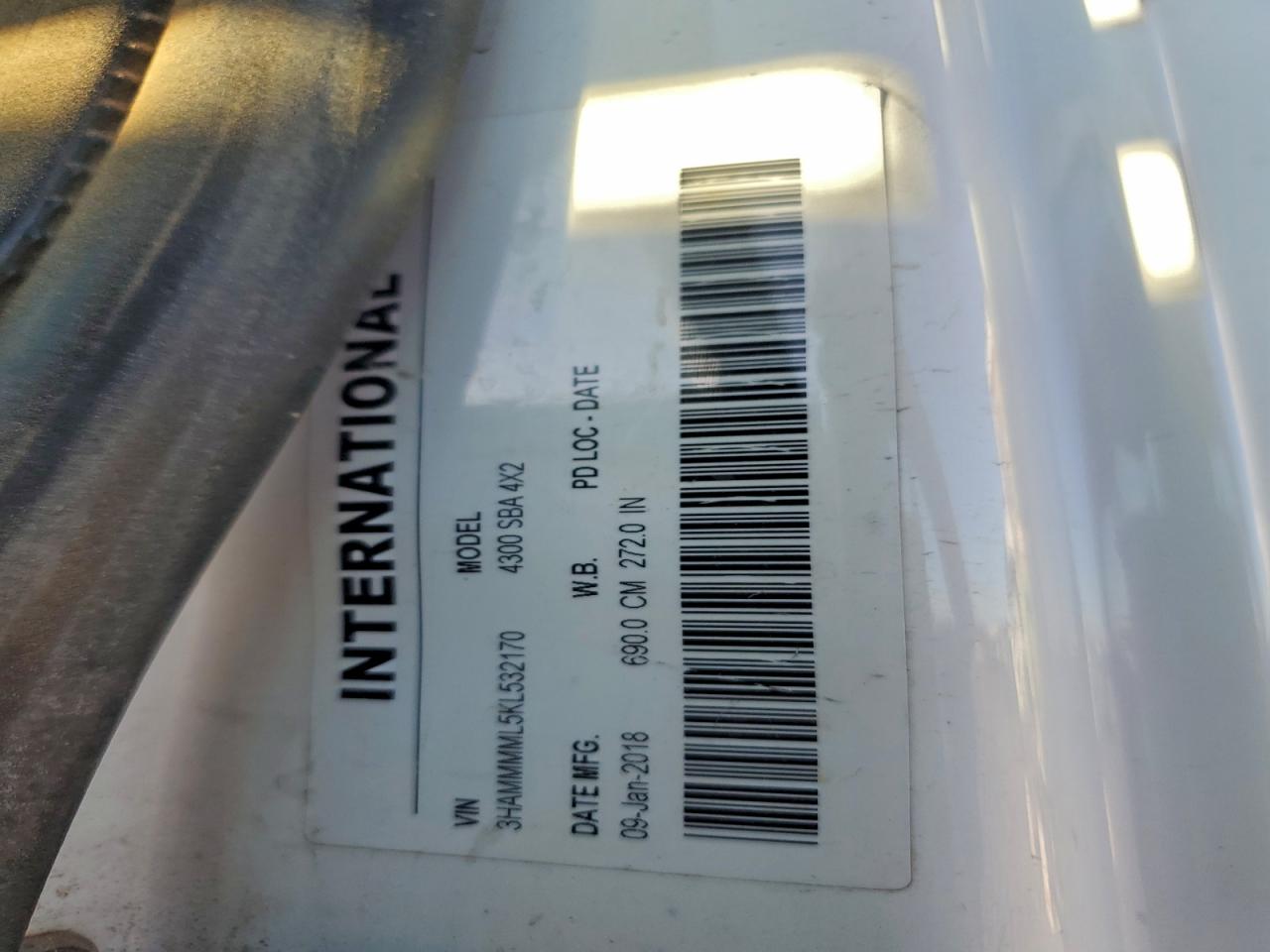 2019 International 4000 4300 VIN: 85377025 Lot: 93115725