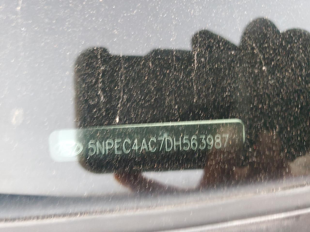 2013 Hyundai Sonata Se VIN: 5NPEC4AC7DH563987 Lot: 93882225