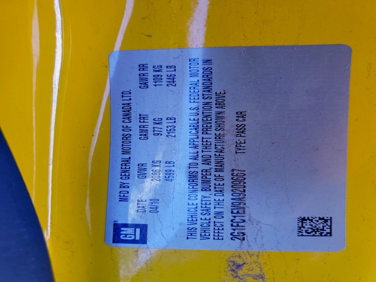 2010 Chevrolet Camaro Lt VIN: 2G1FC1EV9A9209667 Lot: 94113545