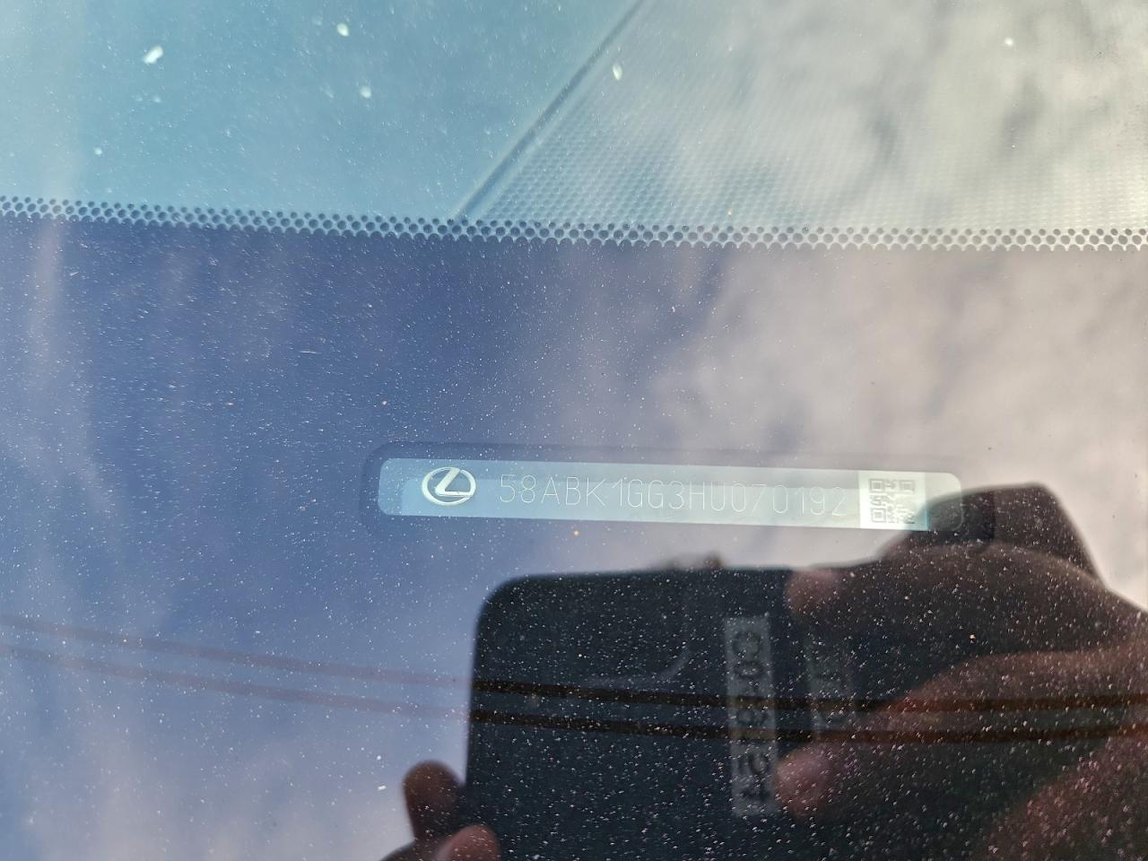 2017 Lexus Es 350 VIN: 58ABK1GG3HU070192 Lot: 94194785