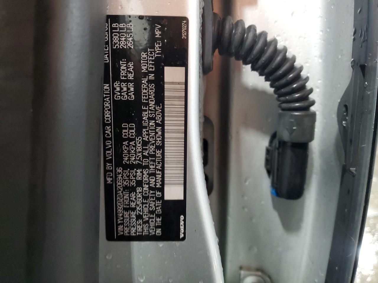 2010 Volvo Xc60 T6 VIN: YV4992DZ0A2069436 Lot: 92658215