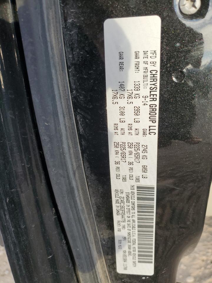 2015 Chrysler Town & Country Touring VIN: 2C4RC1BG3FR544778 Lot: 91841525