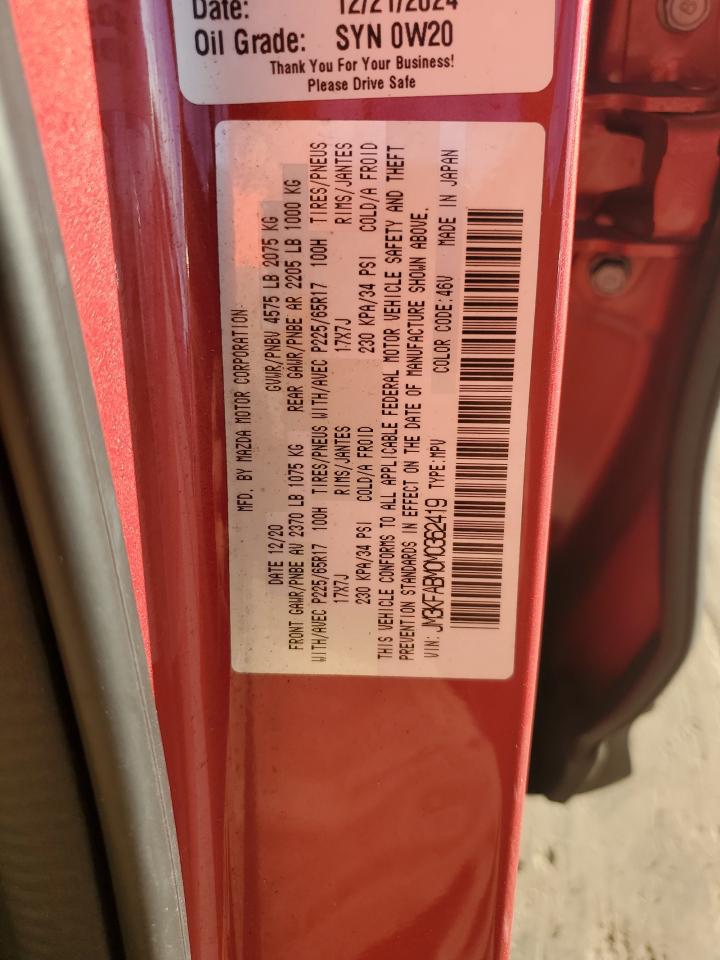 2021 Mazda Cx-5 Sport VIN: JM3KFABM0M0362419 Lot: 92705005