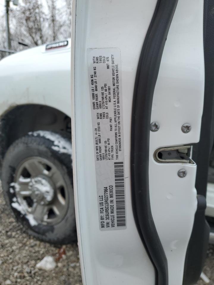 2024 Ram 2500 Tradesman VIN: 3C6UR5CL5RG277964 Lot: 91168485