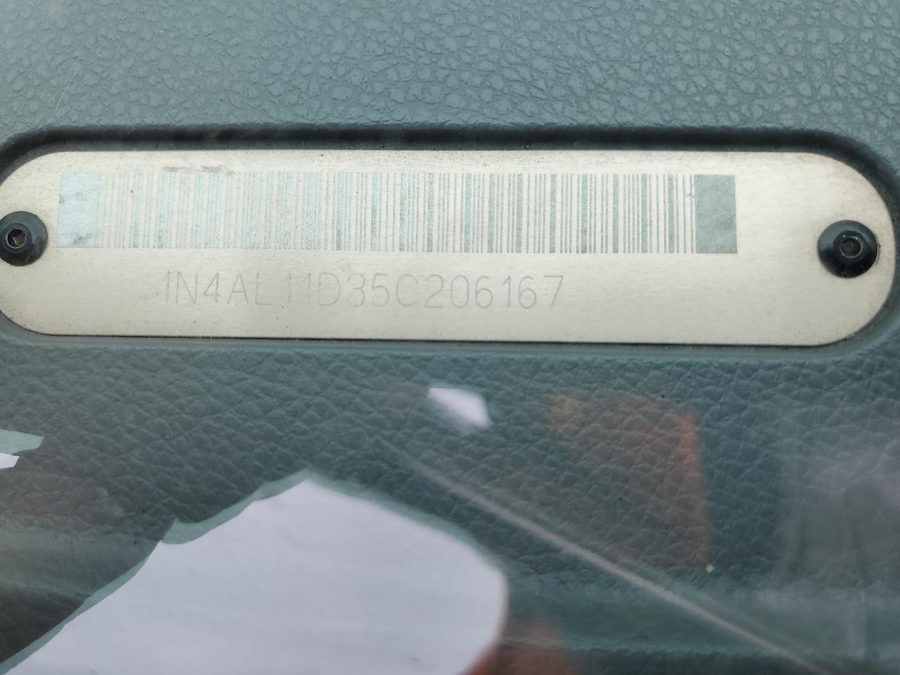 2005 Nissan Altima S VIN: 1N4AL11D35C206167 Lot: 93704745