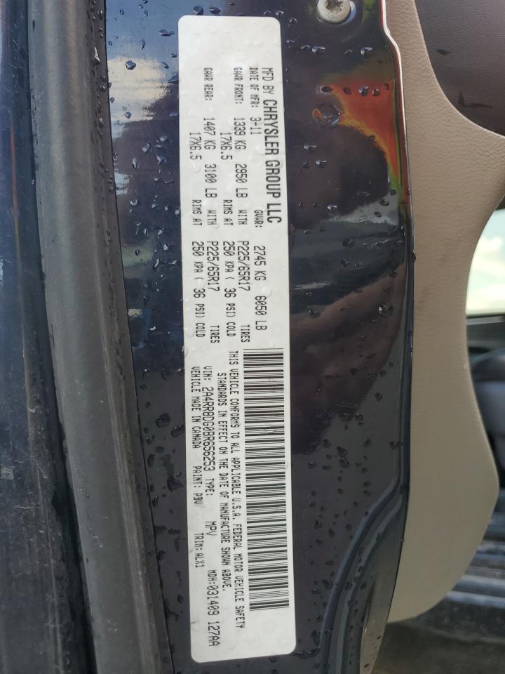 2011 Chrysler Town & Country Touring L VIN: 2A4RR8DG0BR656253 Lot: 92629795