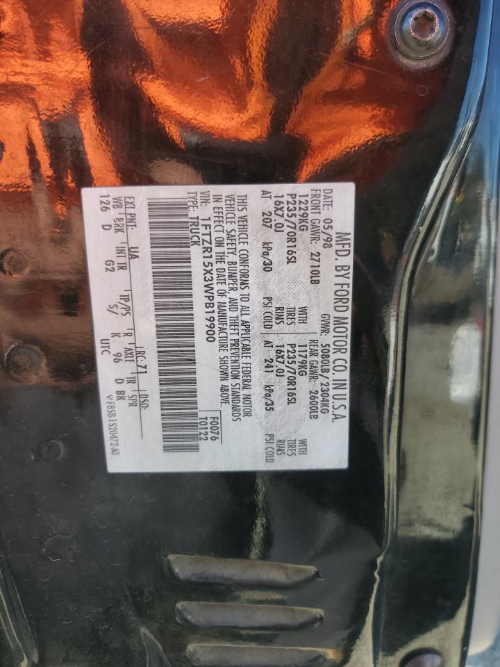 1998 Ford Ranger Super Cab VIN: 1FTZR15X3WPB19900 Lot: 91427655