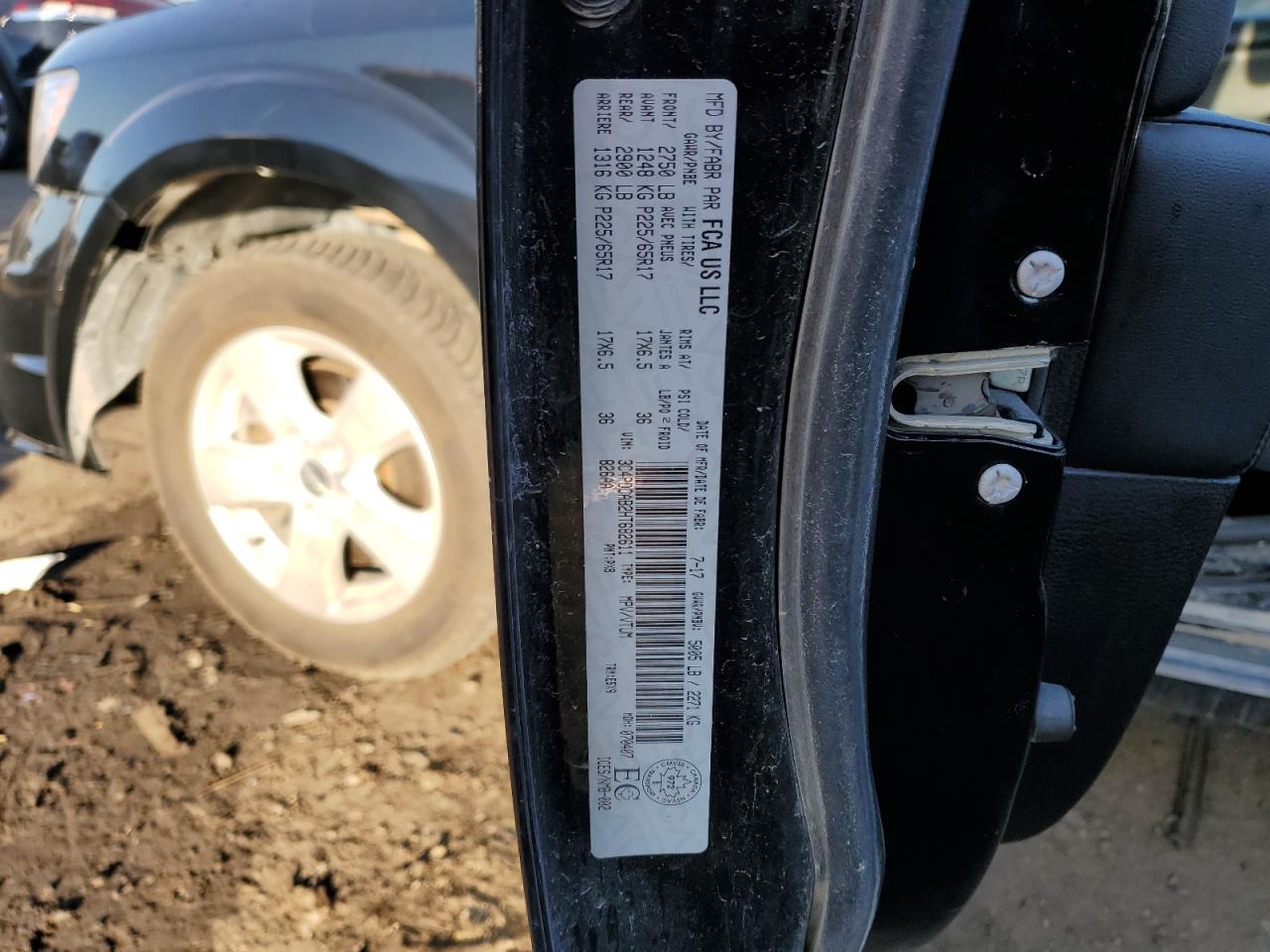 2017 Dodge Journey Se VIN: 3C4PDCAB2HT682611 Lot: 93013885