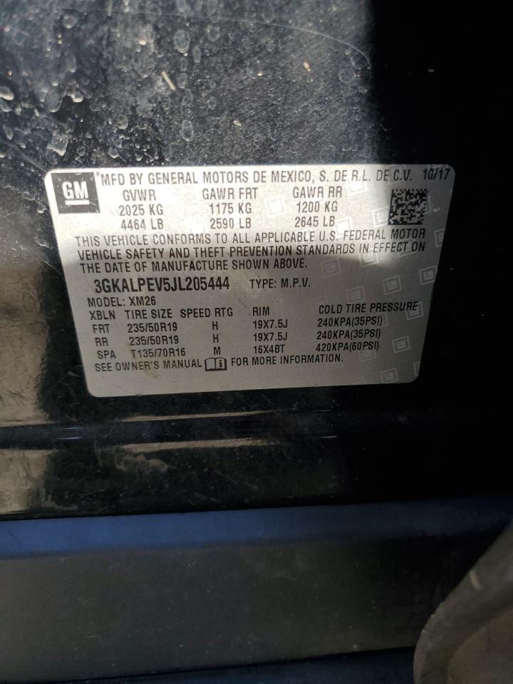 2018 GMC Terrain Slt VIN: 3GKALPEV5JL205444 Lot: 93001435