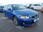 2012 LEXUS CT 200H 1.8 SE-L 5DR CVT AUTO for sale at Copart YORK