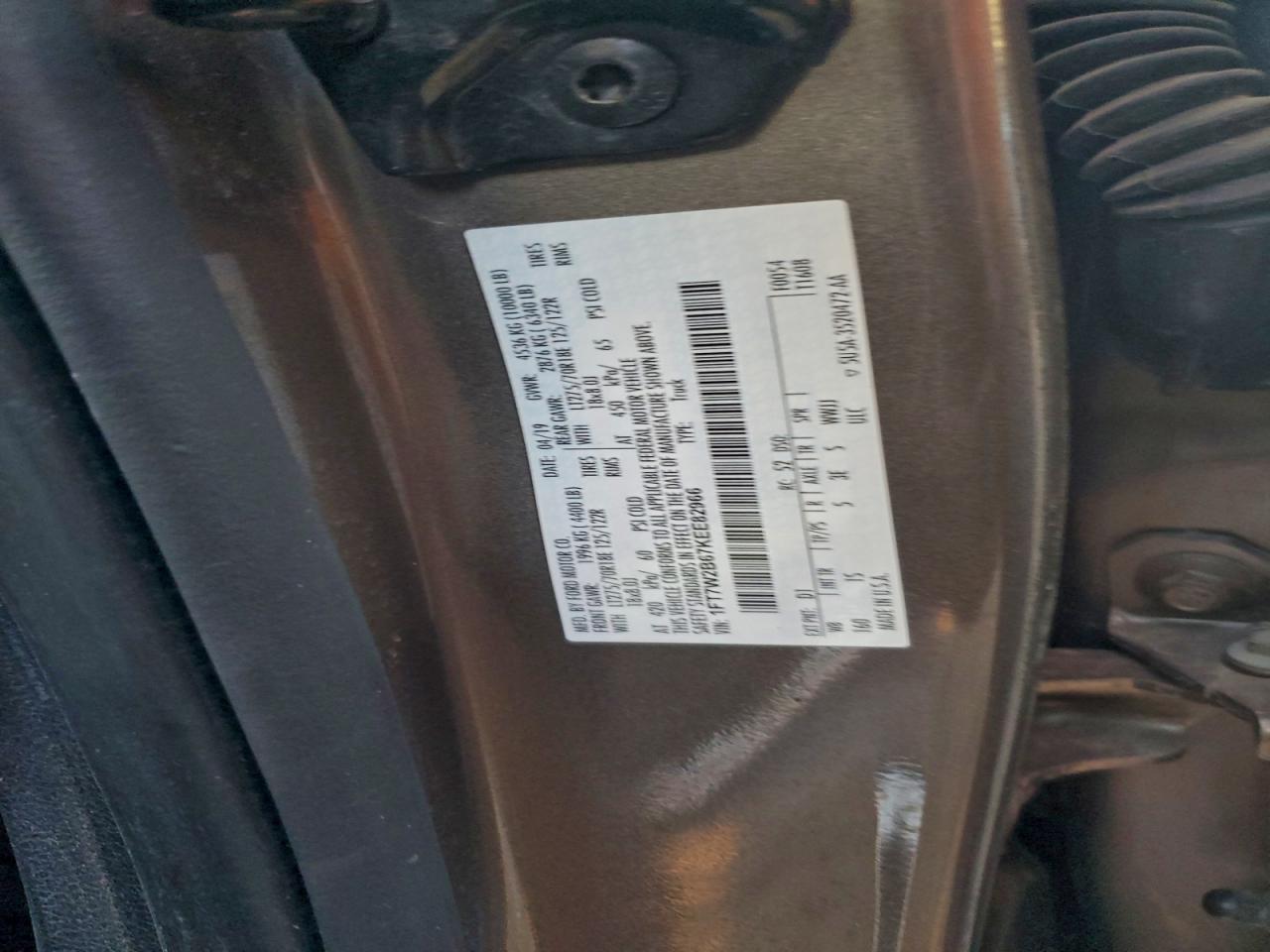 2019 Ford F250 Super Duty VIN: 1FT7W2B67KEE82966 Lot: 94193175