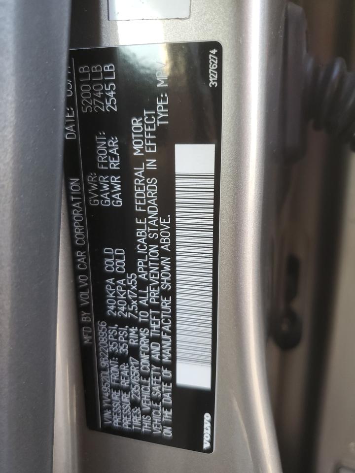 2011 Volvo Xc60 3.2 VIN: YV4952DL9B2208956 Lot: 93300505