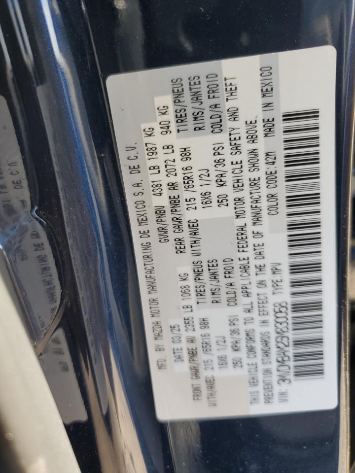 2025 Mazda Cx-30 VIN: 3MVDMBAM2SM830058 Lot: 92476715