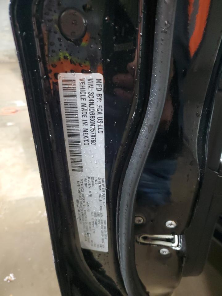 2021 Jeep Compass Latitude VIN: 3C4NJDBBXMT579760 Lot: 92294775