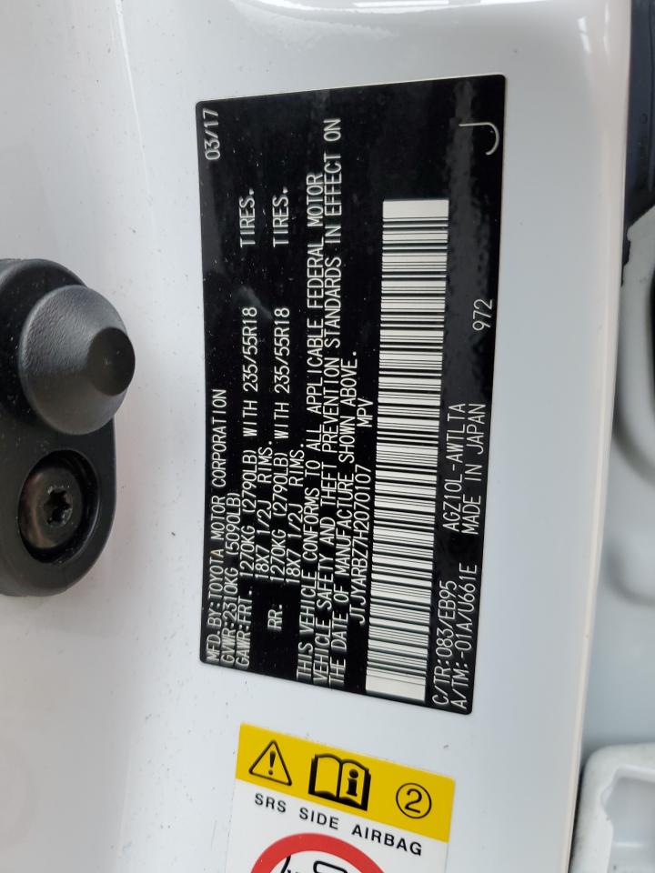 2017 Lexus Nx 200T Base VIN: JTJYARBZ7H2070107 Lot: 93336765