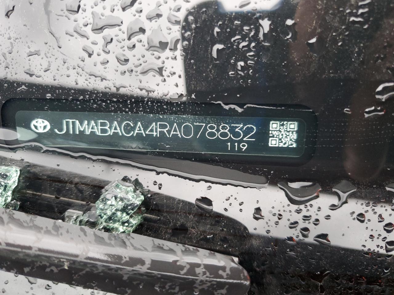 2024 Toyota Bz4X Xle VIN: JTMABACA4RA078832 Lot: 93103335