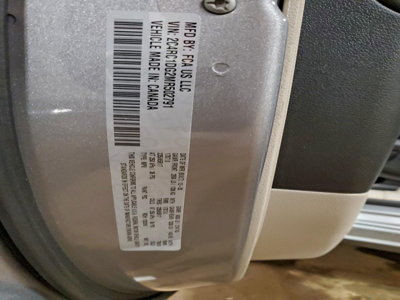 2021 Chrysler Voyager Lxi VIN: 2C4RC1DG2MR502791 Lot: 94634665