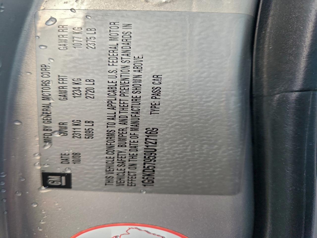 2009 Cadillac Dts VIN: 1G6KD57959U127169 Lot: 93915405