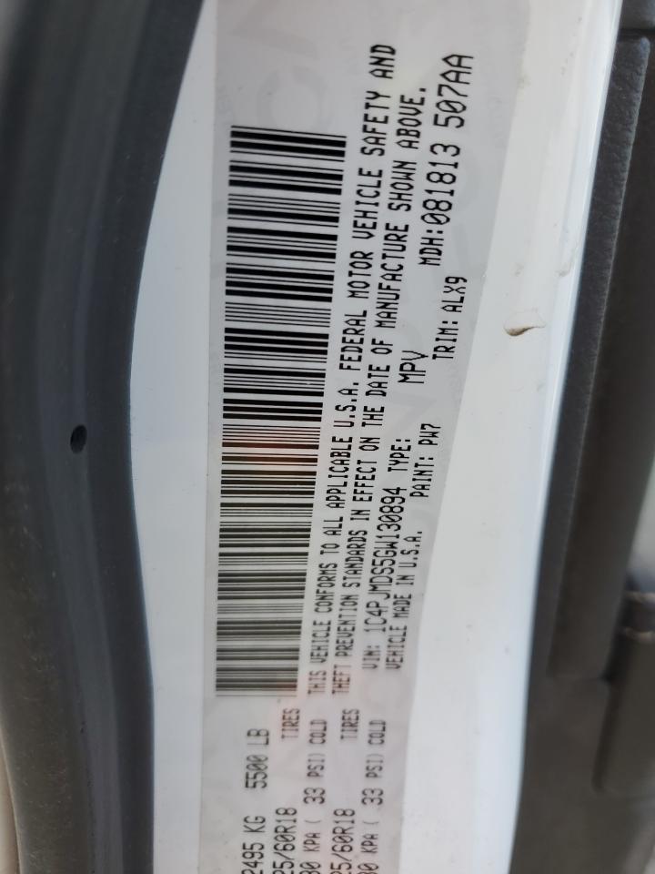 2016 Jeep Cherokee Limited VIN: 1C4PJMDS5GW130894 Lot: 92266725