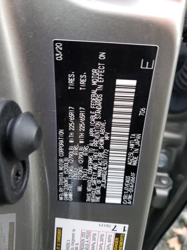 2020 Lexus Nx 300 VIN: JTJDARDZ4L5017772 Lot: 93525565