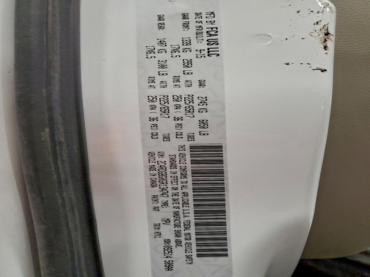 2016 Dodge Grand Caravan Se VIN: 2C4RDGBG0GR134747 Lot: 94039585