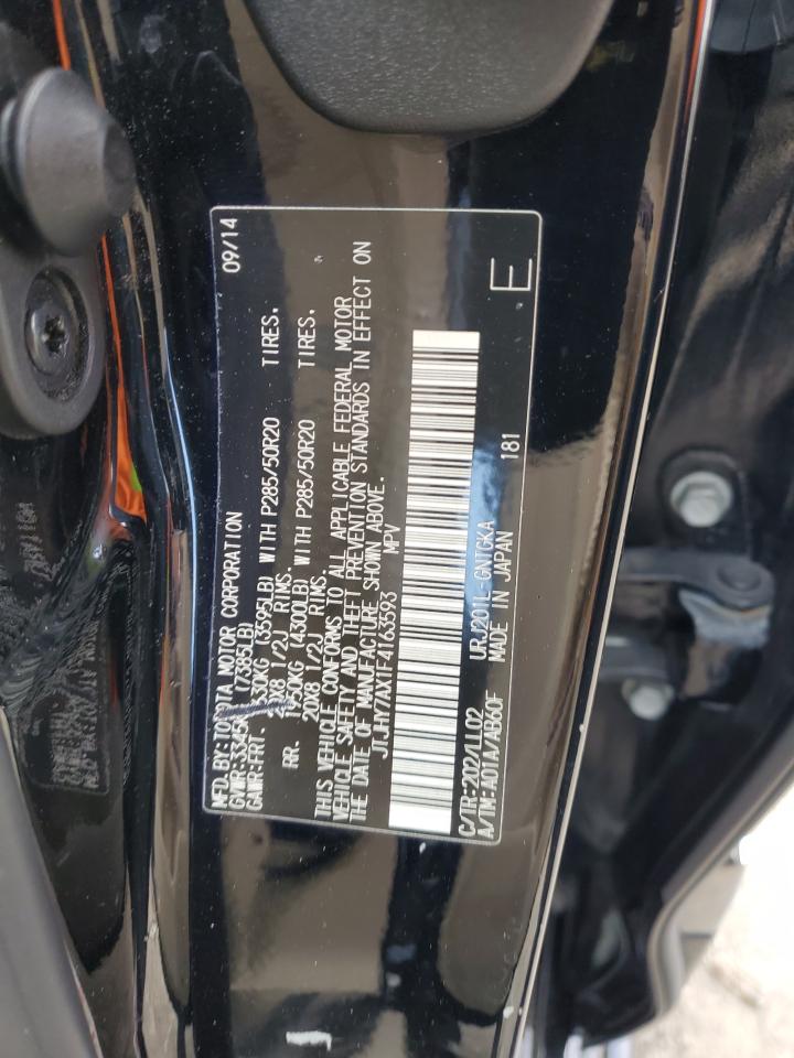 2015 Lexus Lx 570 VIN: JTJHY7AX1F4163593 Lot: 92543455