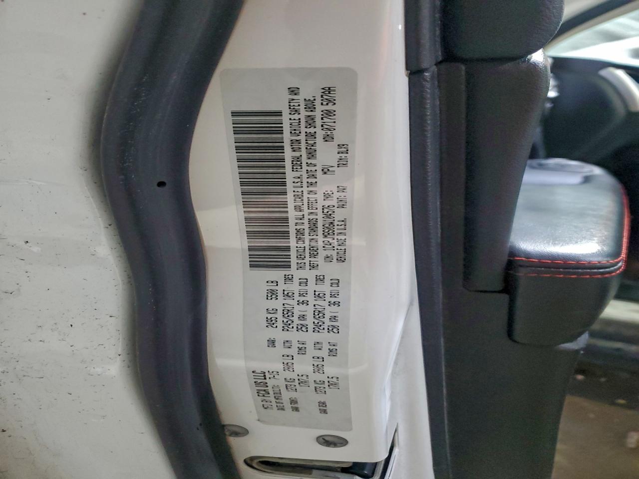 2016 Jeep Cherokee Trailhawk VIN: 1C4PJMBS0GW104576 Lot: 93353665